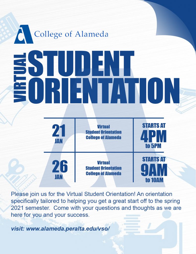 Virtual Student Orientation Flyer